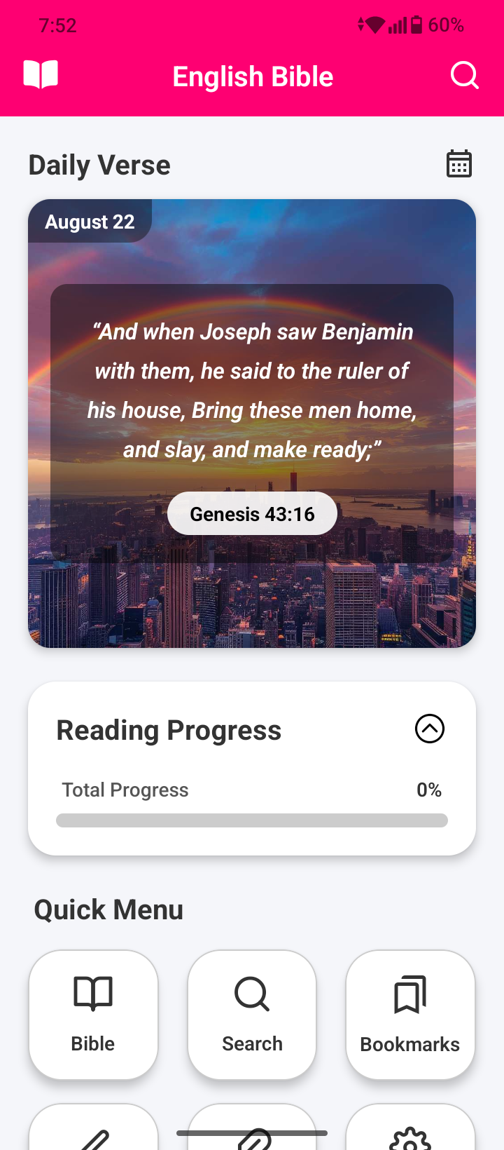 Bible App Screenshot 1